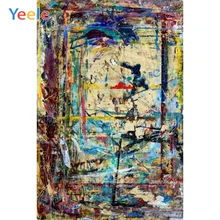 Yeele Graffiti Self Portrait Grunge Abstract Painting Photography Backgrounds Customize Photographic Backdrops For Photo Studio customize washable wrinkle free rococo painting style forest photography backdrops for photo studio portrait backgrounds s 1250