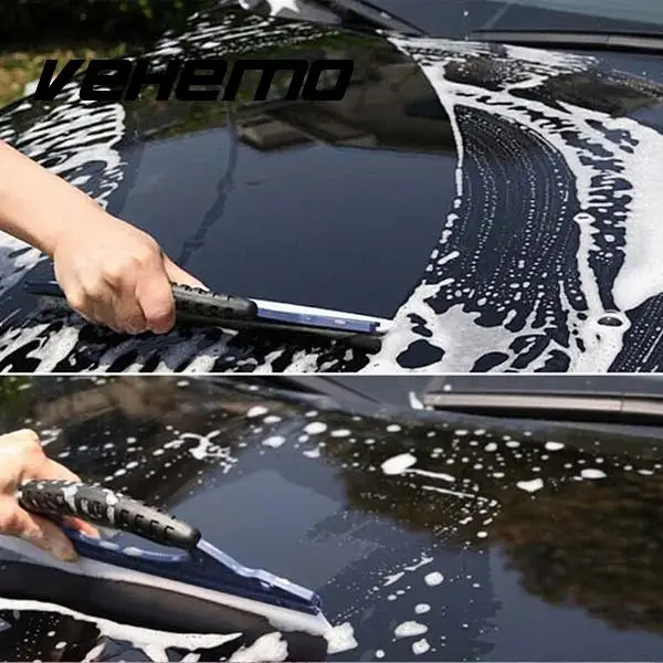 Vehemo силиконовые мытья окон очищающий скребок Щетка Очиститель Стекла автомобиля стеклоочистителя сушки скребок Комплект режущих насадок высокого качества