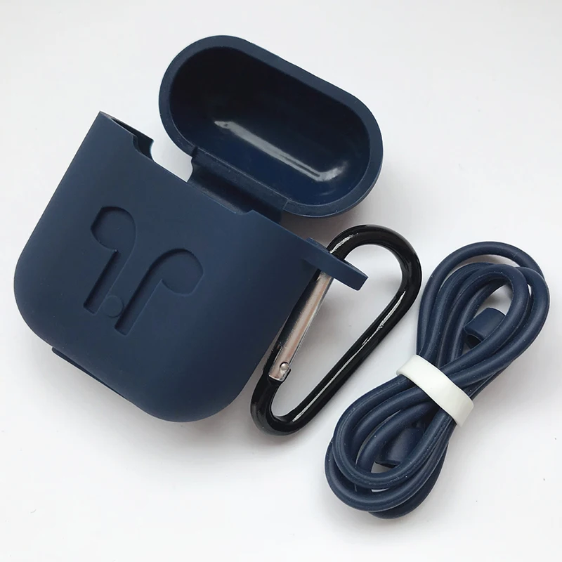 Силиконовый чехол для наушников Airpods беспроводная bluetooth гарнитура защитный