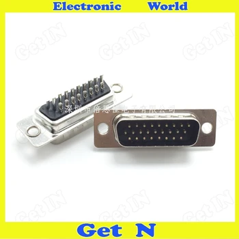 

20pcs HDP26 D-sub Male Socket DP 26pin HDB/DB 26 Connector Hgh-quality Folder Type Socket