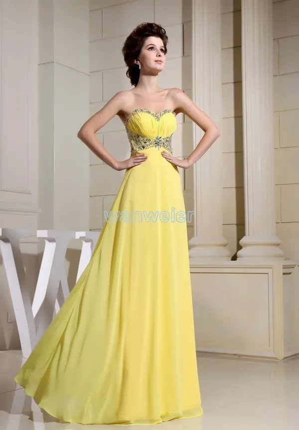 Настоящее фото Желтый шифон vestido de festa формальное платье длинный дизайн невесты на заказ платье для выпускного подружки невесты - Цвет: Цвет: желтый