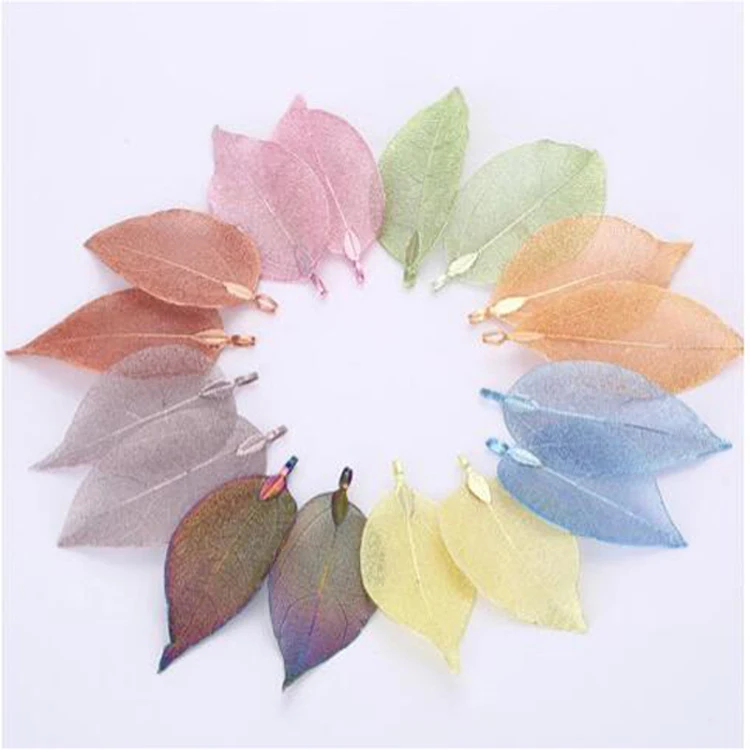 

New Natural leaf charms jewellery findings of handmade diy jewelry making charm for womens/Girls Earrings/Necklace Fine Pendants