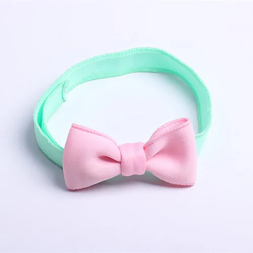 

Boutique 20pcs Fashion Cute Bowknot Soft Hairbands Solid Candy Color Big Bow Adjustable Elastic Headbands Princess Headwear