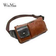 Winmax кожаные поясные сумки для ноутбука для мужчин поясная сумка, чехол для телефона качественная сумка для путешествий поясная сумка мужская сумка через плечо