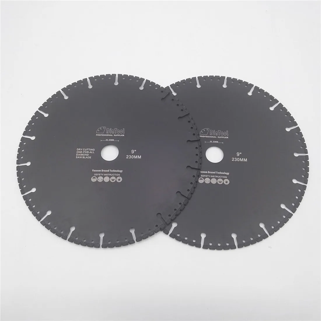 Buy DIATOOL 2 Pcs 9" Vacuum Brazed Diamond Cutting