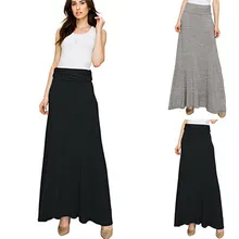 Новые модные женские летние Модальные комплект пуловер+ кожаная юбка высокая талия юбки для женщин винтажные женские платья Длинные Однотонная юбка цвет юбки