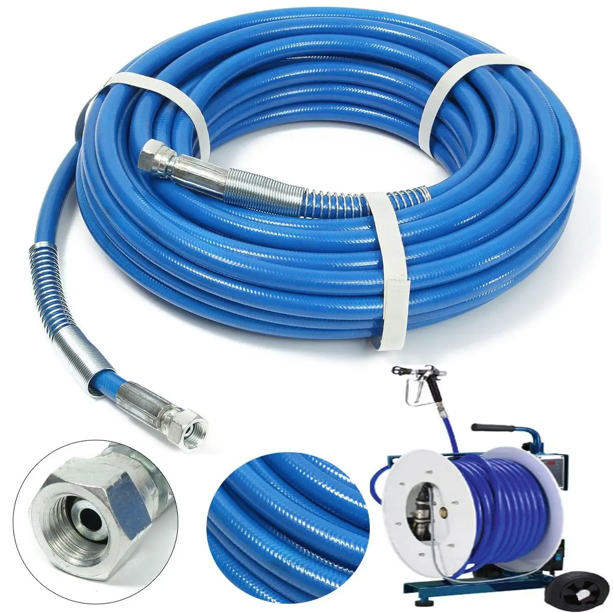 

15m Spray Hose Airless Hose 5000PSI High Pressure Pipe Airless sprayer Airless Paint Hose For Sprayer G un Sprayer Water