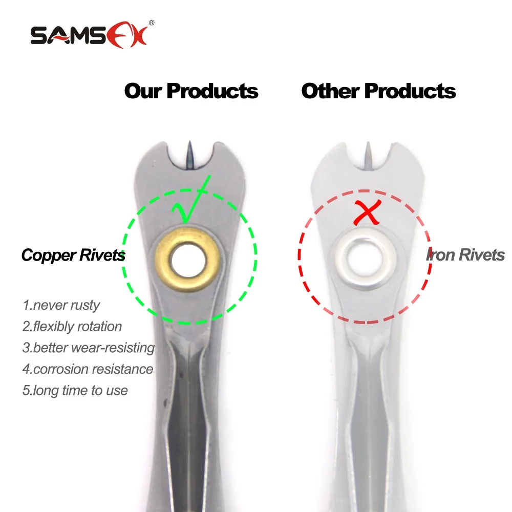 SAMSFX Black Quick Knot Tying Tools 4 in 1 Fly Fishing Line Clippers Nipper