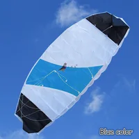 Outdoor Fun Sports 1.4m Power  Dual Line Stunt Parafoil Parachute Rainbow Sports Beach Kite For Beginner 1