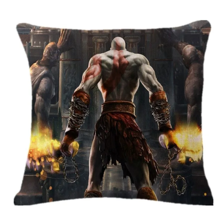 God of War наволочка хлопок белье Кратос греческая мифологическая монстра Подушка спальня декоративная наволочка для дивана автомобиля