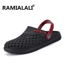 Мужские шлепанцы; Летняя Пляжная Мужская обувь; модные мужские вьетнамки; сандалии; водонепроницаемая обувь; дышащие сетчатые Вьетнамки; zapatos hombre