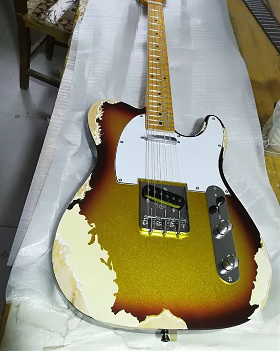 

Custom Shop,classical Tele electric Guitar relics by hands.support customization. 100% handmade tl guitar Limited Edition