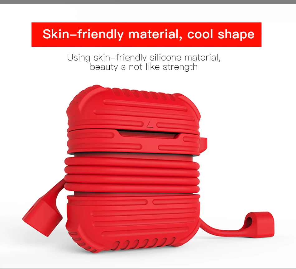 !ACCEZZ For AirPod Earphone Case Protective Skin Cover Bag 2 in 1 Set For Apple Airpods Bluetooth Wireless Headphone Charger Box (3)