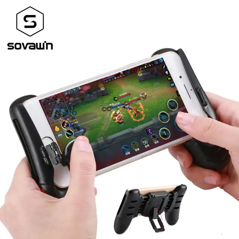 Joystick De Control De Juegos Para Telefono Movil Mando Con Mango Extendido Para Pubg Android Pantalla Tactil Mandos Para Videojuegos Aliexpress