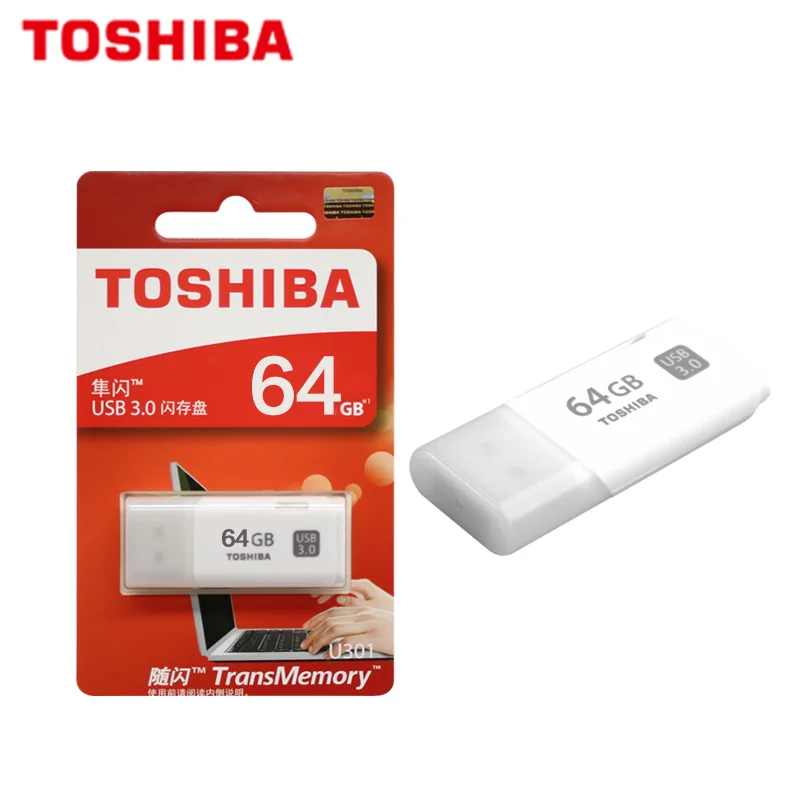 TOSHIBA USB флеш-накопитель 64 Гб качественный флеш-накопитель карта памяти 64 ГБ реальная емкость флеш-накопитель USB 3,0