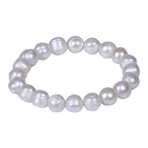 

FREE SHIPPING HOT sell new Style >>>>Surprising stun 9-10mm white natural freshwater big baroque pearl bracelets 7.5