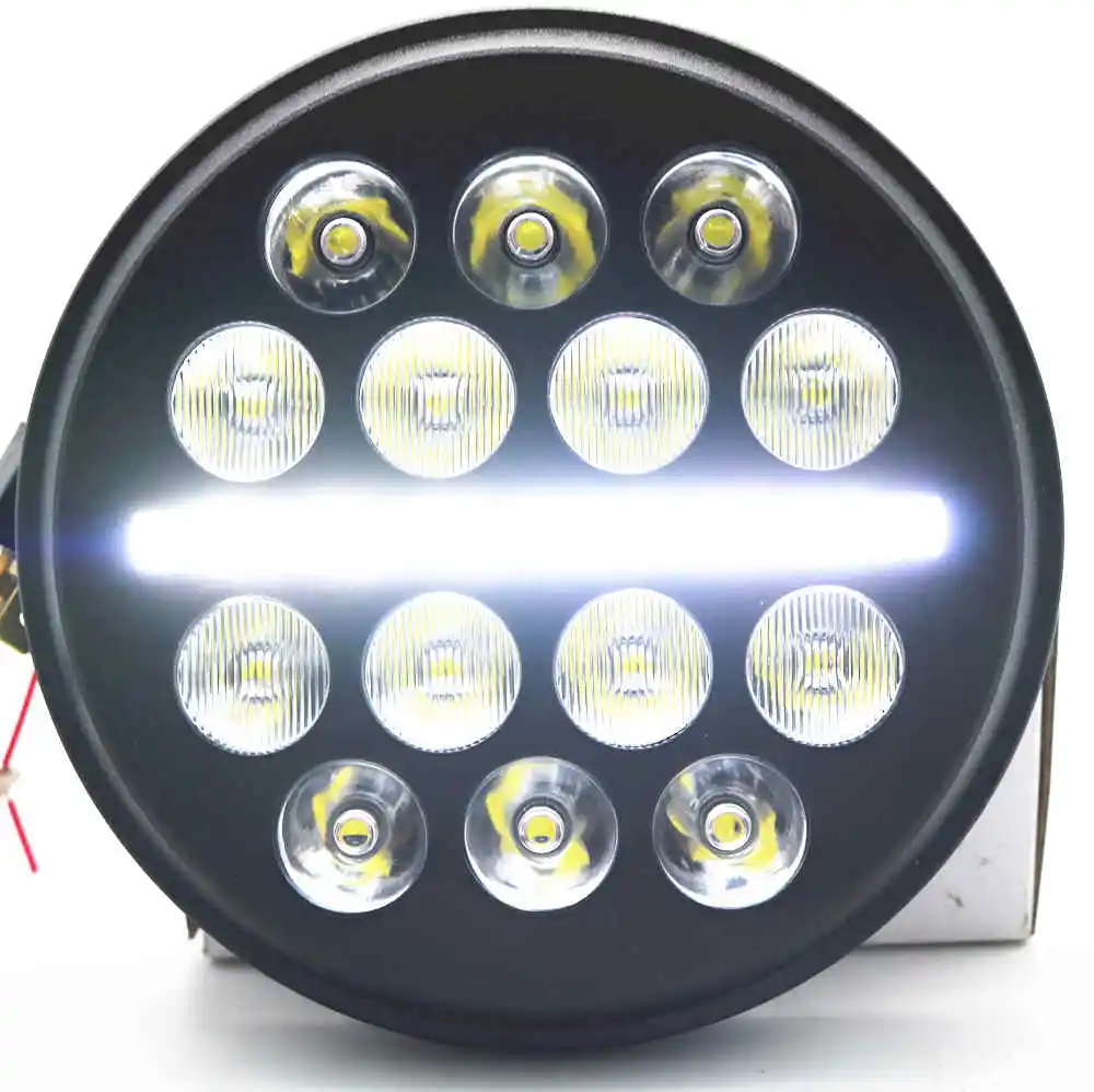 5 3/" светодиодные фары мотоцикла для светодиодных фар DRL angel eye led 5,75" для sportster 883