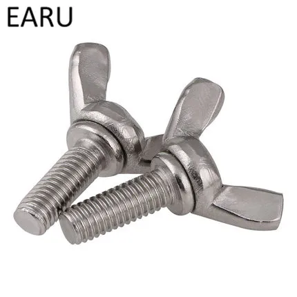 DIN316 Standard 304 Stainless Steel Butterfly Ingot Claw Hand Screw Bolt Machine M10*25/30/35/40mm F | Обустройство дома