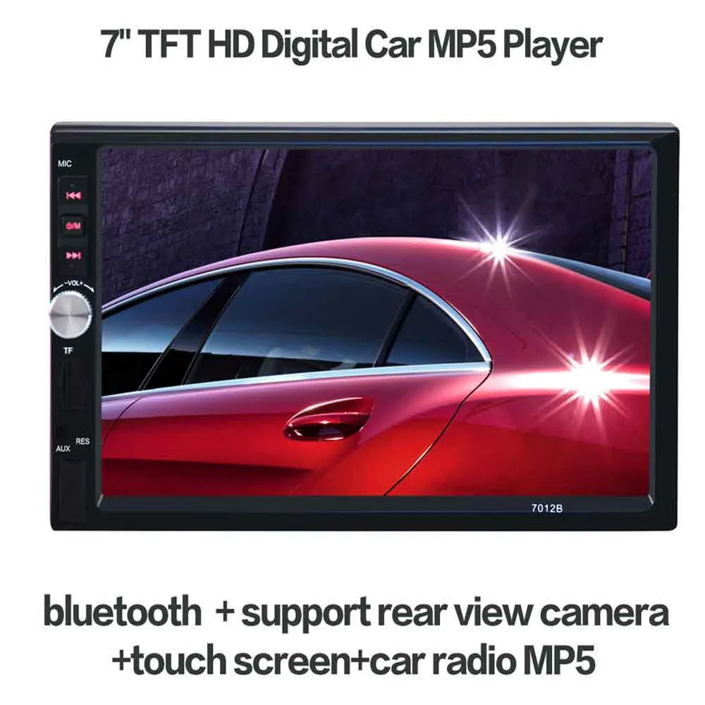

Car MP5 Player 2Din 7012B 7 Inch Bluetooth TFT Touch Screen Car Audio Stereo MP4 Music Player 12V Auto Radio AUX FM USB SD MMC
