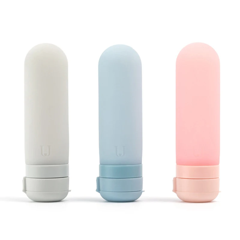

50ML Portable Silicone Travel Refillable Bottles Cosmetic Shampoo Shower Gel Squeeze Kits For Lotion Shampoo Bath Containers