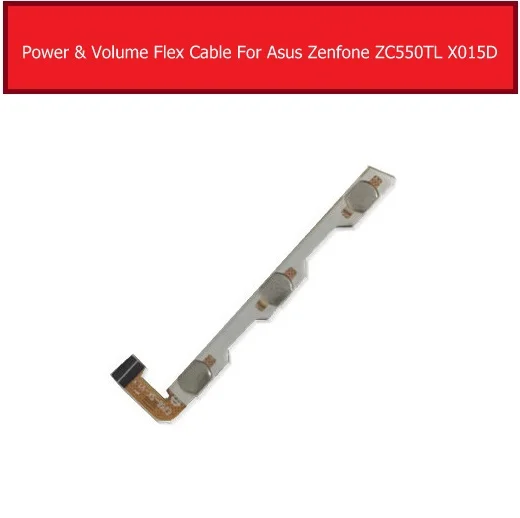 Гибкий кабель питания для Asus Zenfone 4 Max ZC550TL ZC550KL ZC550KL ZB570TL X018DC с кнопкой переключения и боковой гибкой лентой - Цвет: ZC550TL
