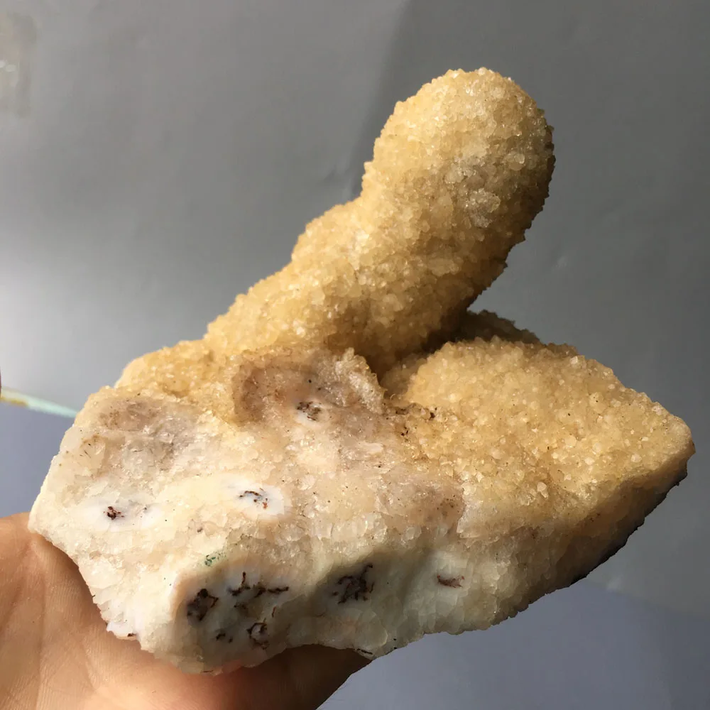 

696g High quality Natural healing raw quartz crystal rough agate geode stone