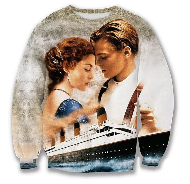 Kimic薄い Titanic ジャック ドーソン ローズ ディカプリオ 3d プリント の カップルスウェット Dewitt Bukater ケイト ウィンスレット女性パーカー 8571 Sweater Needle Sweatshirt Jeanssweatshirt Green Aliexpress