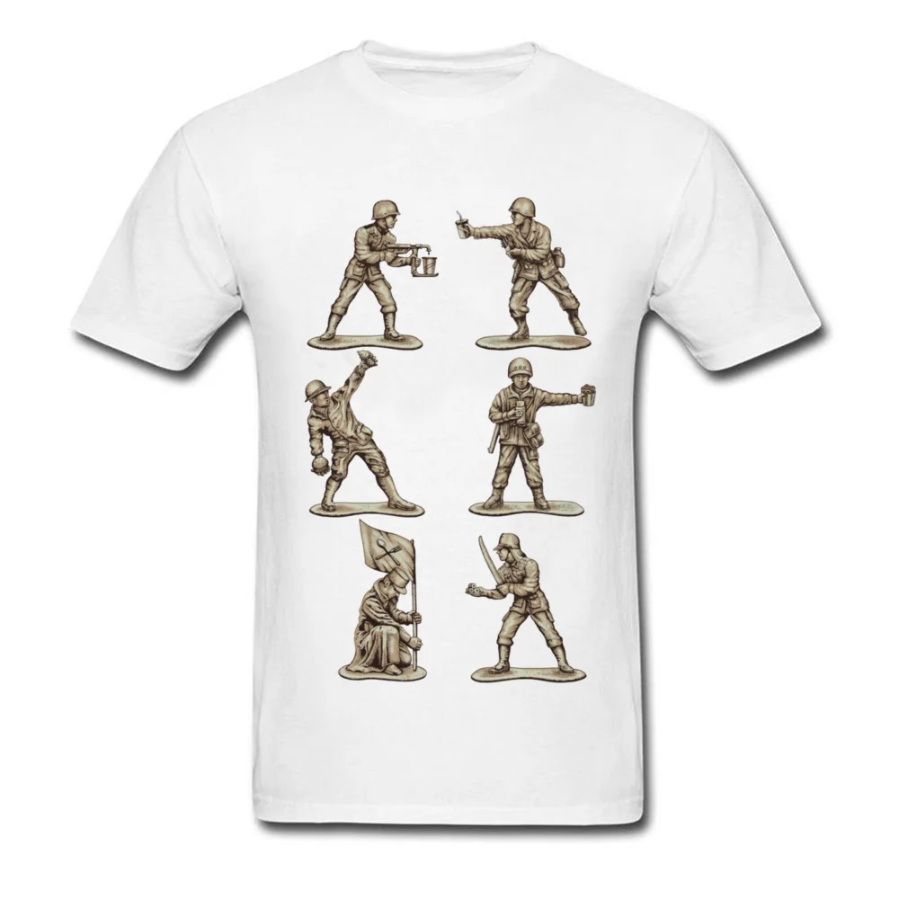 Youth Tops Shirts FASTFOOD SOLDIERS Slim Fit Birthday T Shirt Pure Cotton Short Sleeve Simple Style Tee-Shirt O Neck FASTFOOD SOLDIERS white