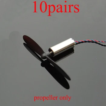 

10Pairs 55mm Propeller 2 Blades Prop CW CCW Paddle Propellers for 8520 720 716 Hollow Cup Motor RC Indoor FPV Drone Spare Parts
