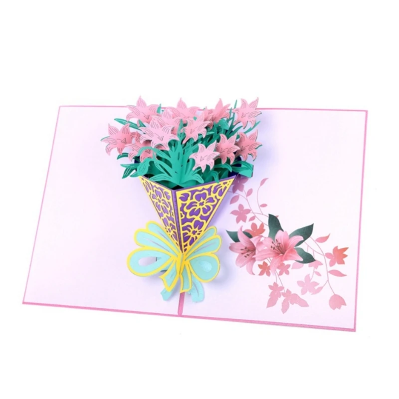  Birthday Wedding Invitation 3D Pop Up Card New Greeting Cards Handmade - 32893920991