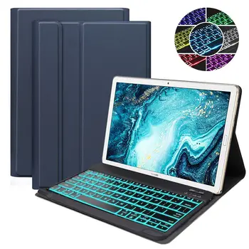 

Backlit Keyboard for Huawei Mediapad M6 10.8 inch 2019 Russian/French/Spanish/USA Wireless Keyboard with Tablet Leather Case