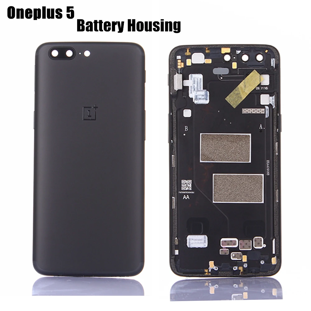 

Oneplus 5 Official Original Metal Cover Case for Oneplus5 1+5 Back Battery Cover Housing Replacement Parts Black Color