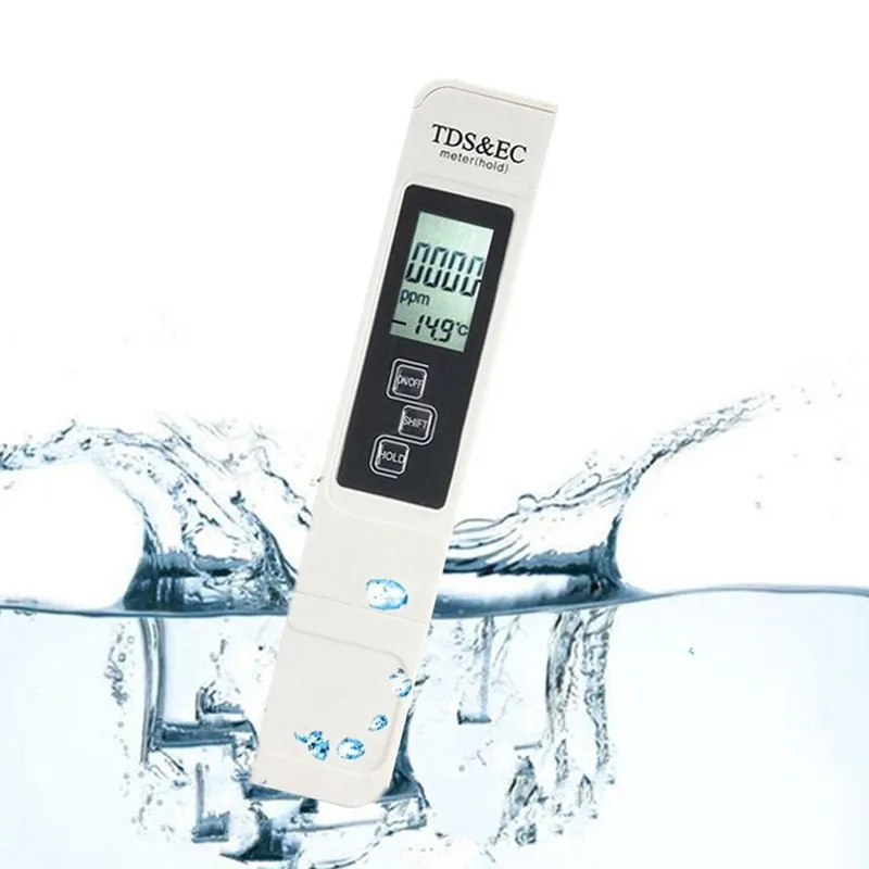 Портативный 3 в 1 ЖК-цифровой TDS EC PPM Измеритель Качества Воды Тестер ручка для очистки воды фильтр Высокая точность тестирование ручка