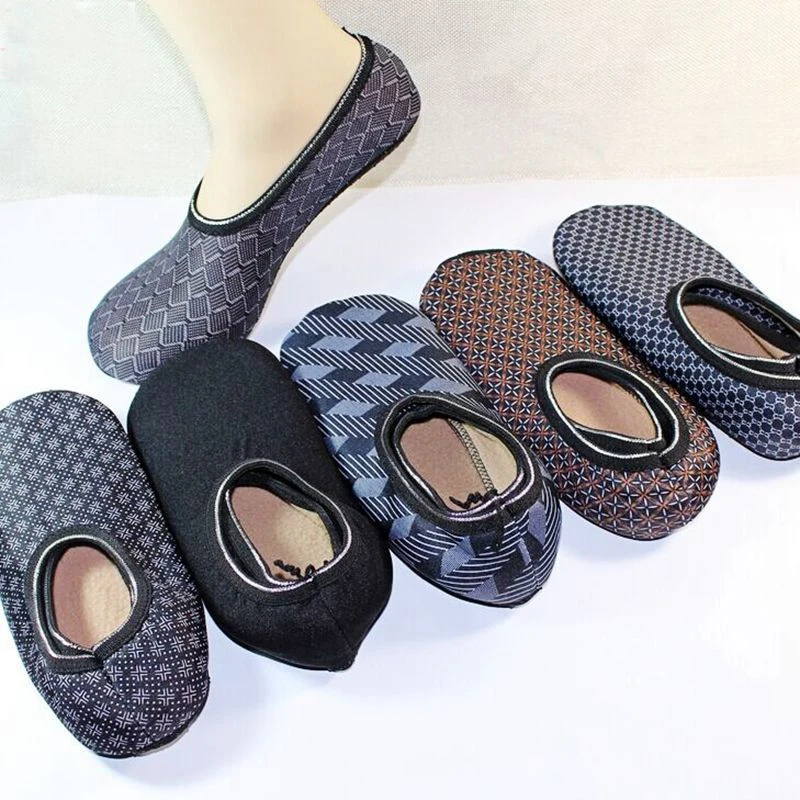

1 pair New fashion warm antiskid thick home floor socks adult baby color large non-slip soft thermal ankle short sock slippers
