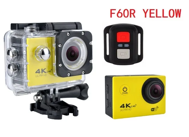 Экшн-камера F60/F60R Allwinner V3 4K 30fps 1080p 60fps WiFi 2," 170D камера на шлем Водонепроницаемая Спортивная камера