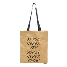 Новая стираемая бумажная сумка на плечо с надписью Dupont, лаконичная Минималистичная Большая вместительная многоразовая хозяйственная сумка, Складная хозяйственная сумка