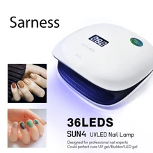Sarness Светодиодная лампа для ногтей Сушилка для ногтей 48 Вт умная Сушилка для ногтей датчик УФ-лампа с запоминающим таймером сушка ногтей Сушилка для ногтей
