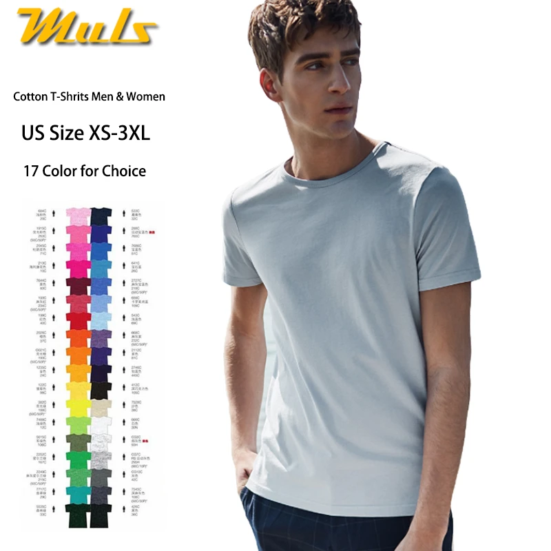 

Summer T shirts Men Women Premium Organic Cotton Male Tshirts Mens Clothing Basic Short Sleeve Top Tees O-Neck US EU Size XS-3XL