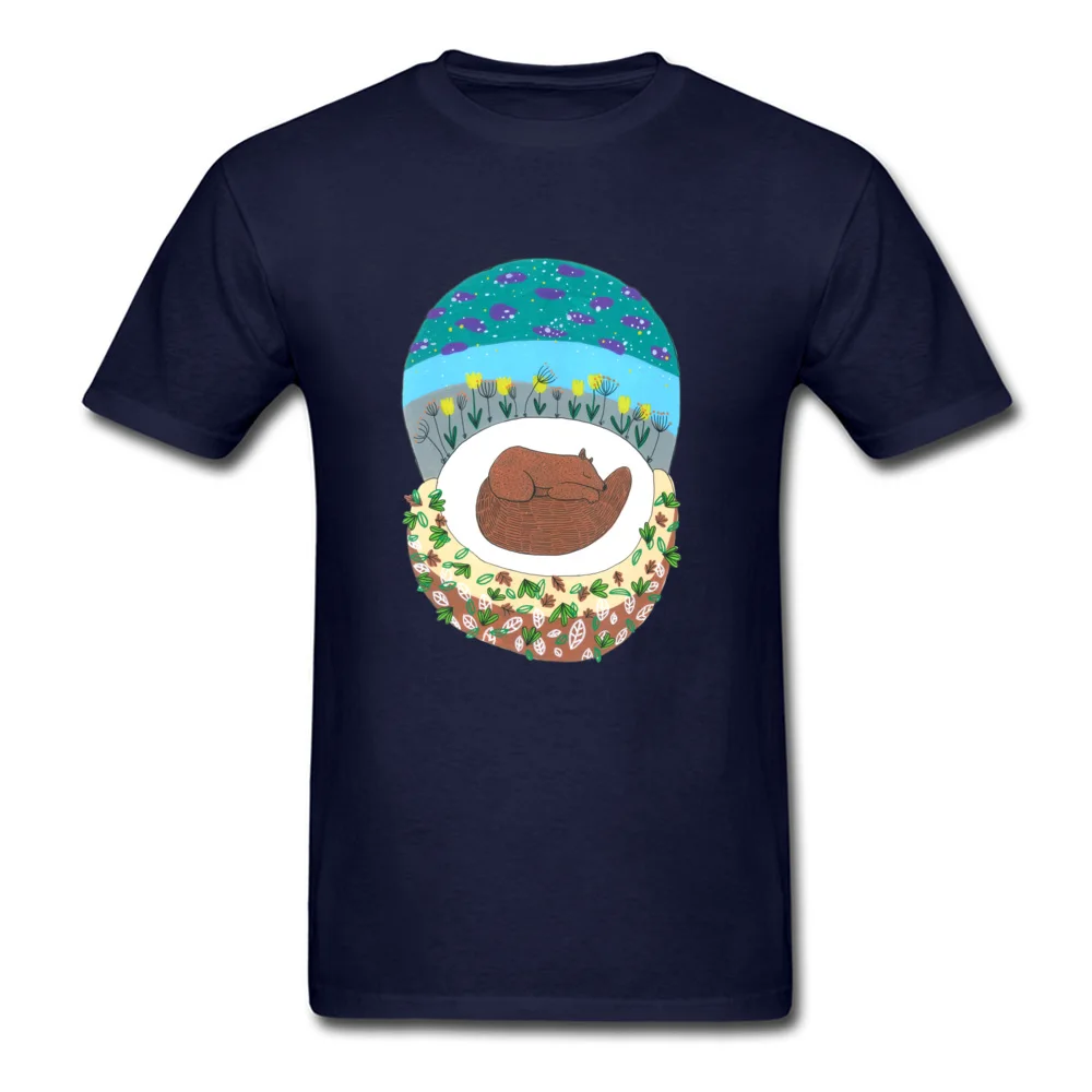 Casual Bear Under The Stars T-shirts Oversized ostern Day Short Sleeve O-Neck Tops T Shirt Pure Cotton Mens Europe T-shirts Bear Under The Stars navy