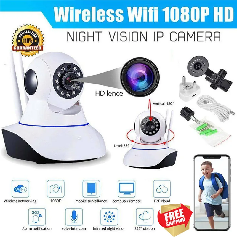 HD IP камера беспроводная домашняя камера беспроводной связи wifi двухсторонняя аудио CCTV камера Детский Монитор 720 P 1080 P ночного видения wifi камера
