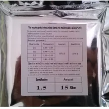 1 мешок 15 шт стоматологические Твердые вакуумные листы для формования 1,5 мм без пузырьков стоматологические лабораторные фиксаторы материалов