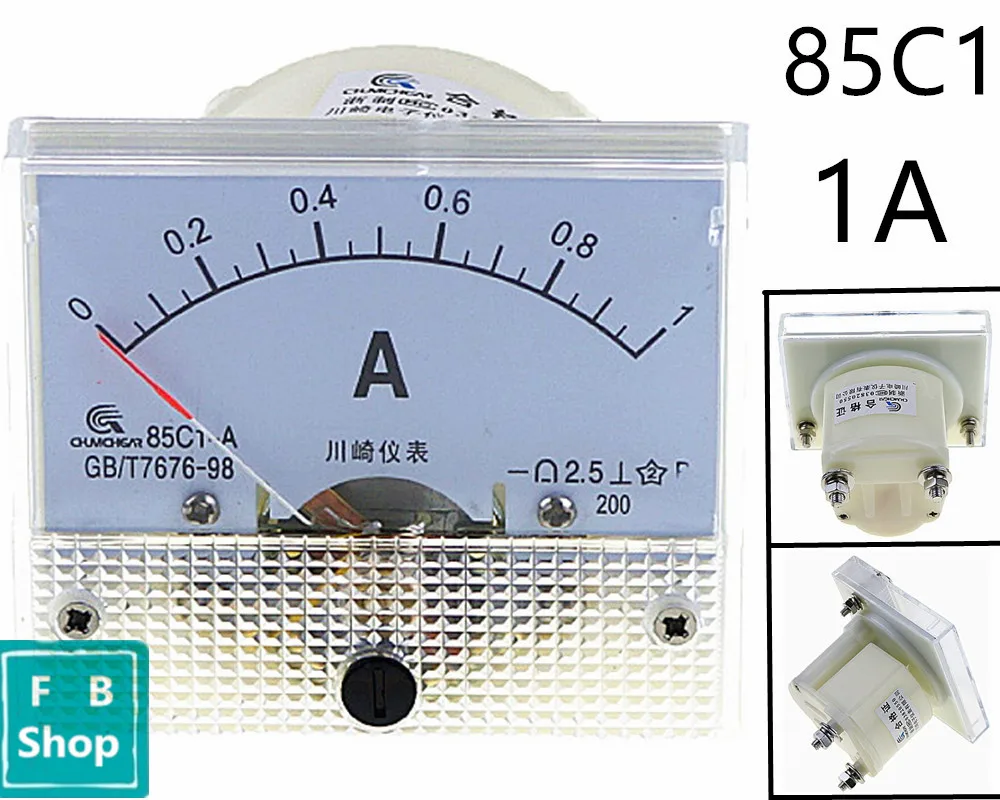 1 шт. 85C1-A 1A 2A 3A 5A 10A 15A 20A 30A 50A 75A DC аналоговый измеритель Панель усилитель тока амперметры датчик