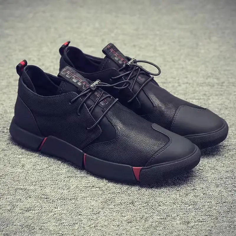 

Formal Shoes Men Leather Shoes Men Fashion Sneakers High Quality PU Leather Breathable Lace Up Men Casual Shoes Flats Mens Shoes