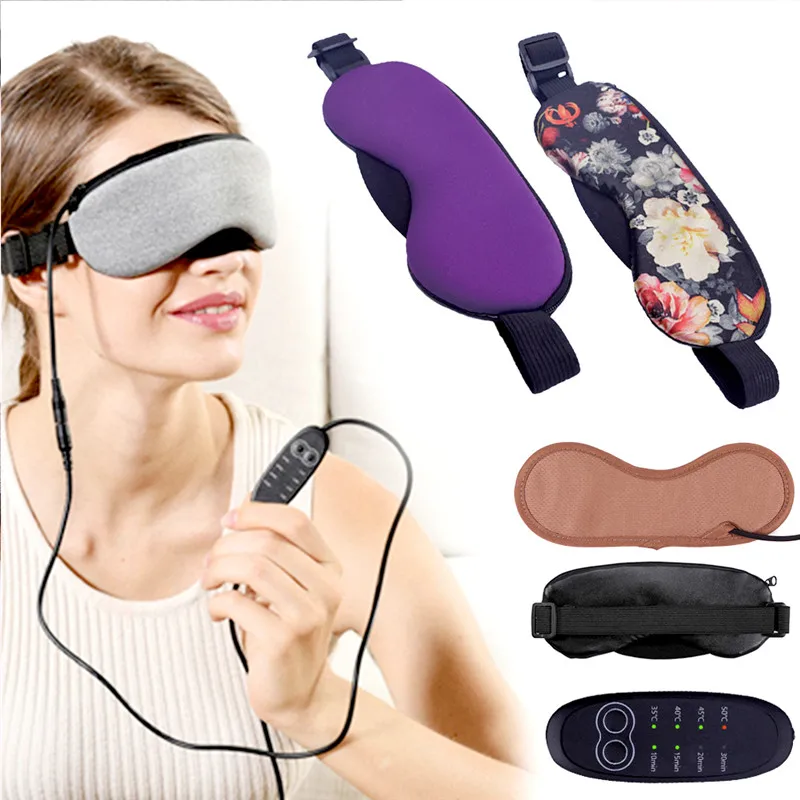 

New Temperature Control Heat Steam Cotton Eye Mask Dry Tired Compress USB Hot Pads Eye Care Hot Heat Steam Eye Mask