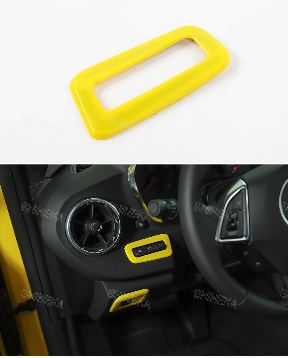 SHINEKA наборы для украшения интерьера автомобиля головы вверх дисплей переключатели управления крышка панель ободка фары рамка 6th Gen для Chevy Camaro