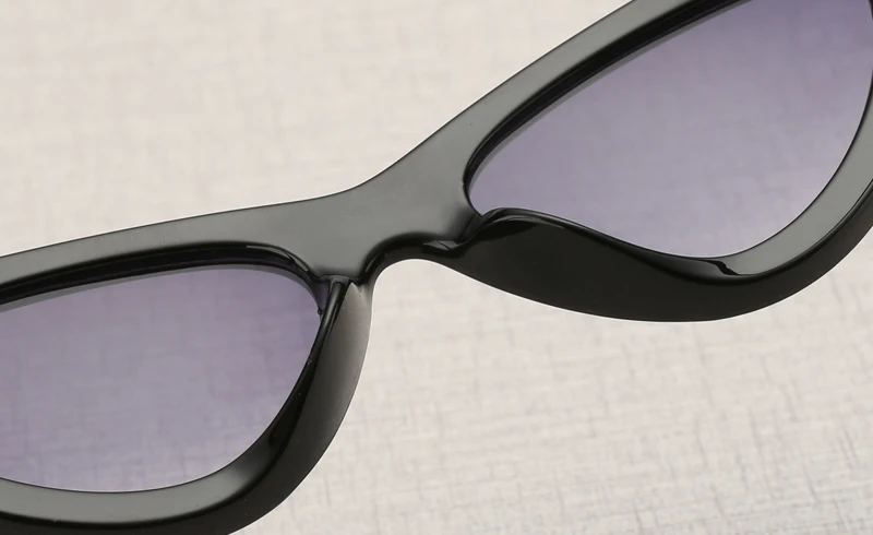 Кошачий глаз солнцезащитные очки Женские винтажные брендовые дизайнерские маленькие солнцезащитные очки карамельные цвета зеркальные градиентные линзы Ретро Cateye Солнцезащитные очки UV400