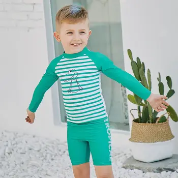 

SABOLAY Children's Long Sleeved Quick dry summer UV Protection Swimwear Beach Surfing Kids Swim Suit Swimsuit Sunscreen UPF 50+