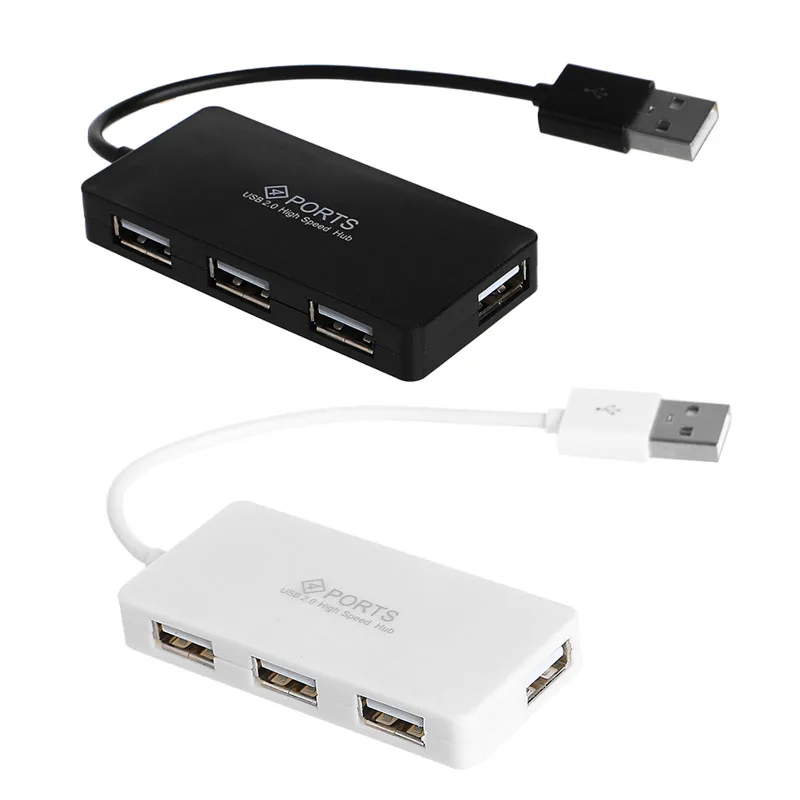 4 Ports USB Hub 480Mbits USB 2.0 Multi Hub Splitter Expansion For