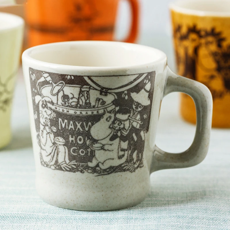 Скандинавская кружка Муми-троллей, винтажные Мультяшные керамические чашки, кружка для кофе, молока, чайная чашка, Детские туристические кружки, чашки и кружки, посуда для напитков