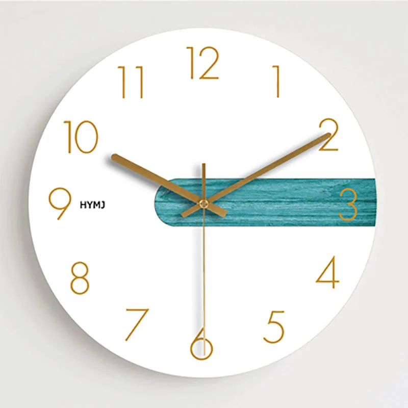 Fresh Plants Wall Clock Modern Design Retro Home Decor Decorations Living Room Wall Clock Digita Wall Watches Home Decor 50Q148 - Color: Style5